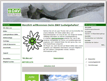 Tablet Screenshot of dav-ludwigshafen.de